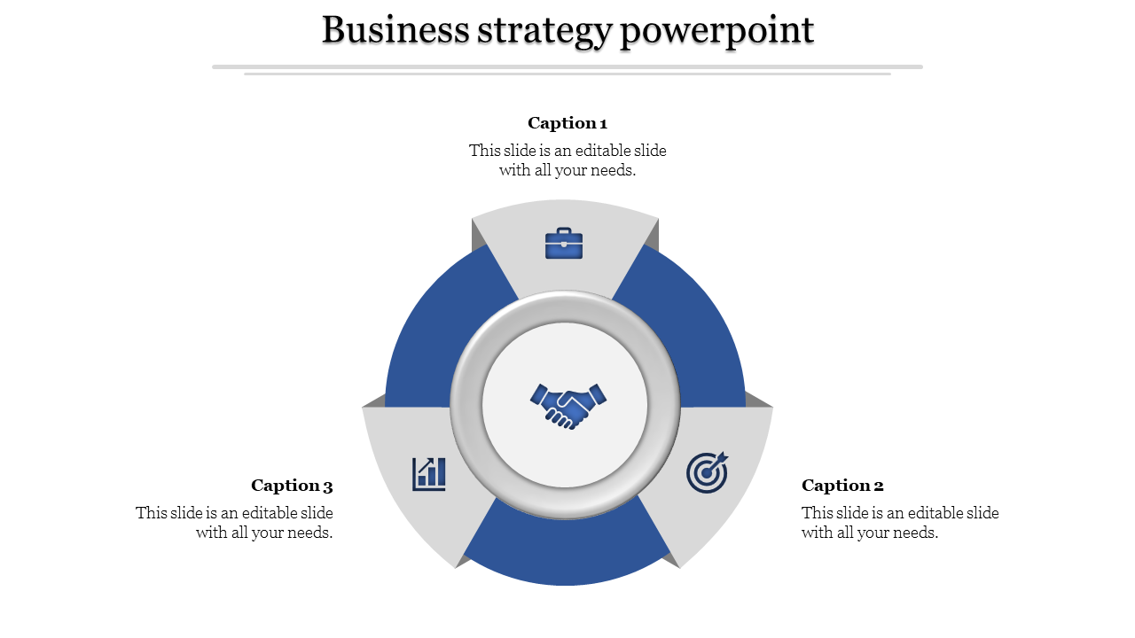 Three Nodded Business Strategy PowerPoint